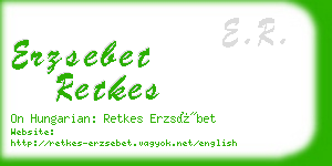 erzsebet retkes business card